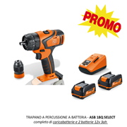 Immagine di TRAPANO A PERCUSSIONE A BATTERIA - ASB 18Q SELECT (12v 3Ah)- PROMO