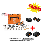 Immagine di MULTIMASTER a batteria AMM 700 Max Top AS + starter set batterie GBA 18V 5Ah AS - PROMO